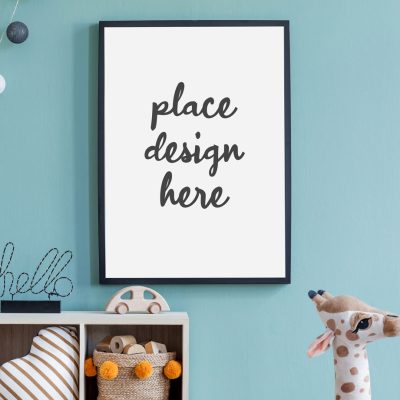 Place Design Here Graphic on Poster on Wall Poster Printing