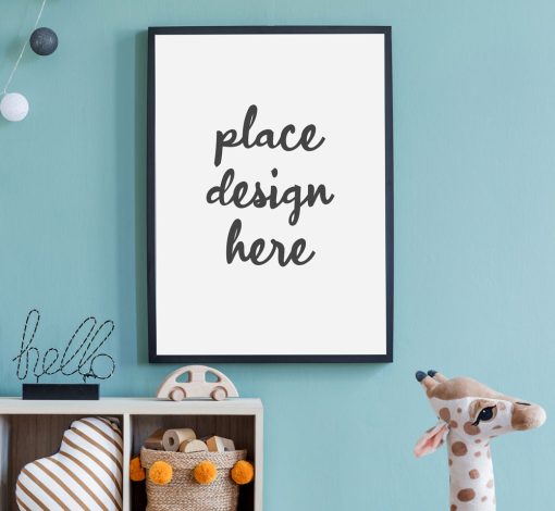 Place Design Here Graphic on Poster on Wall Poster Printing